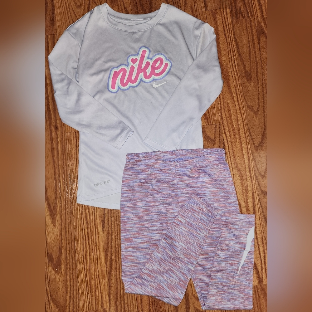 Like New Girls Size 6 Nike Dry Fit 2pc Outfit